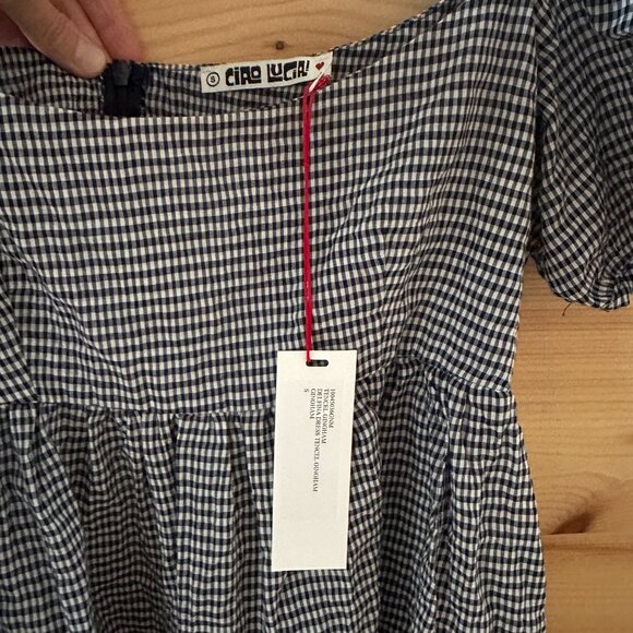 NWT CIAO LUCIA Delfina Dress Gingham - Small - Picture 3 of 6